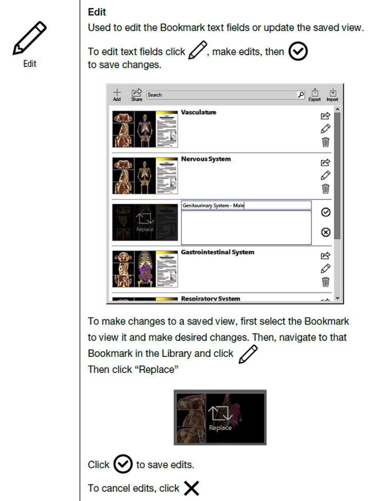 Screenshot showing how to edit a bookmark in VH Dissector